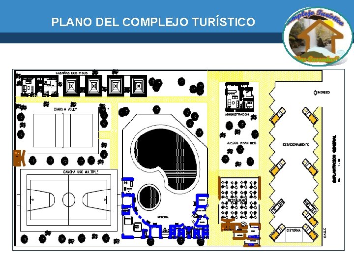 PLANO DEL COMPLEJO TURÍSTICO 