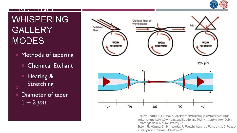 EXCITING WHISPERING GALLERY MODES Top Pic: Gizatulin, A. , Sultanov, A. , Application of