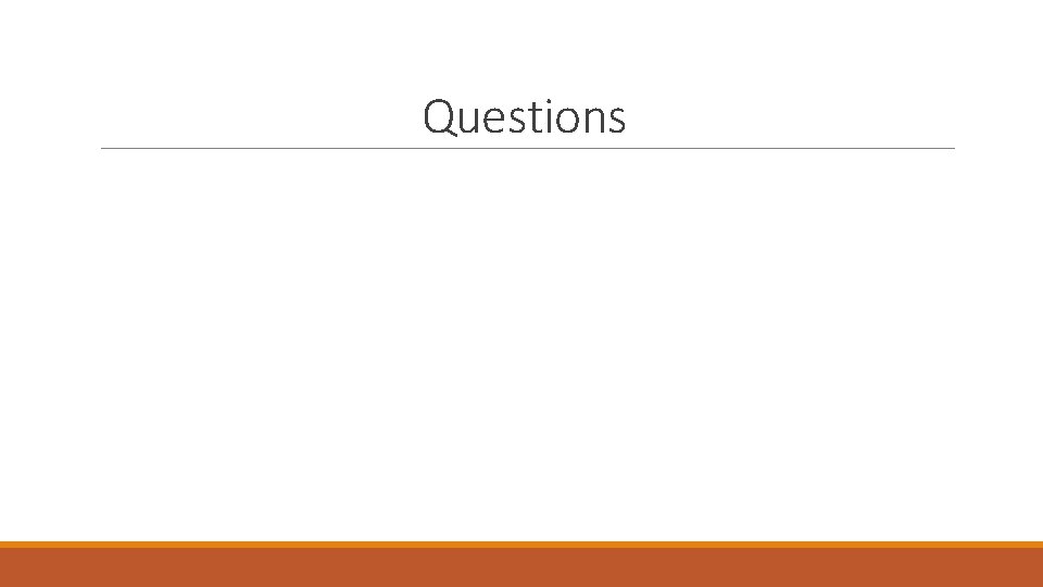 Questions Questions