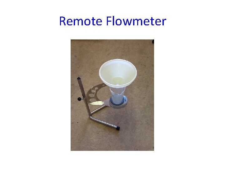Remote Flowmeter 