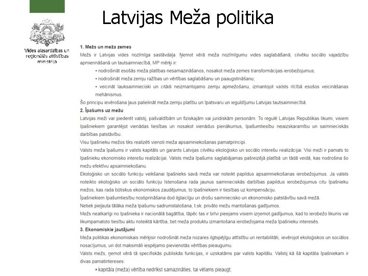 Latvijas Meža politika 1 7 