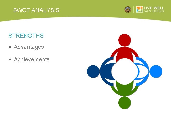 SWOT ANALYSIS STRENGTHS § Advantages § Achievements 