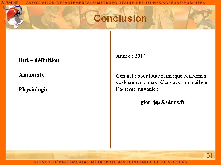 Conclusion But – définition Anatomie Physiologie Année : 2017 Contact : pour toute remarque