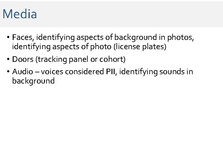 Media • Faces, identifying aspects of background in photos, identifying aspects of photo (license Media • Faces, identifying aspects of background in photos, identifying aspects of photo (license