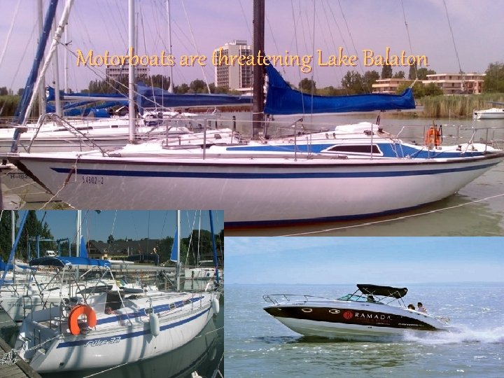 Motorboats are threatening Lake Balaton 