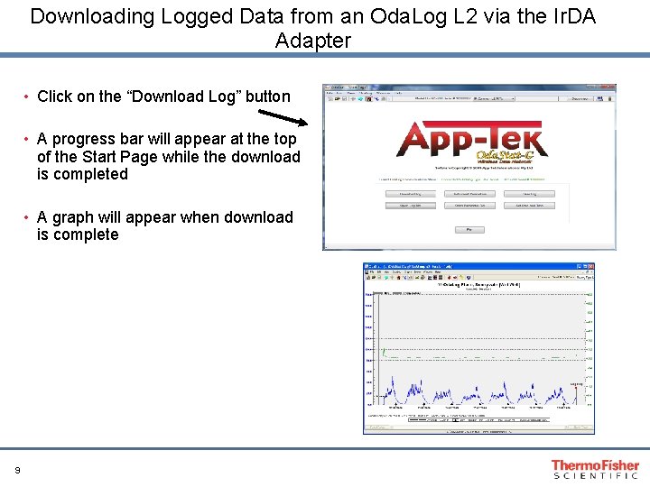 Downloading Logged Data from an Oda. Log L 2 via the Ir. DA Adapter