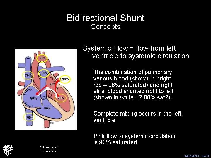 Bidirectional Shunt Concepts Systemic Flow = flow from left ventricle to systemic circulation The