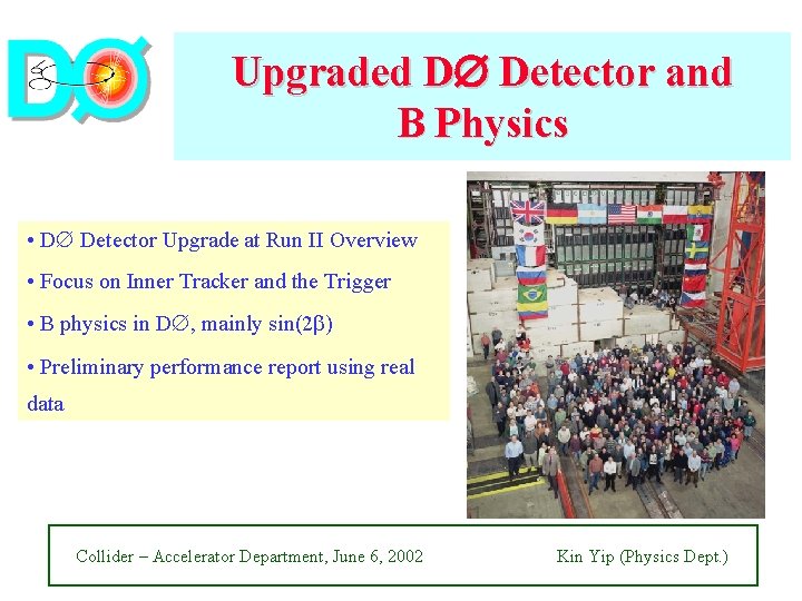 Upgraded D Detector and B Physics • D Detector Upgrade at Run II Overview