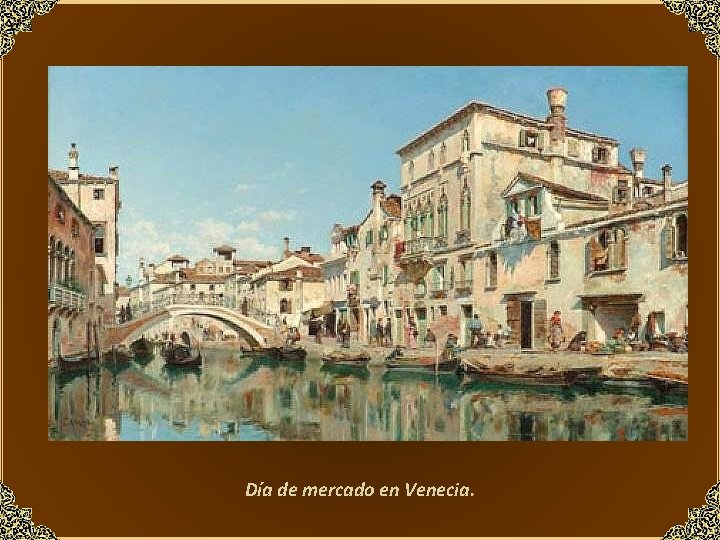 Día de mercado en Venecia. 