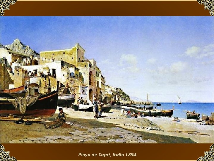 Playa de Capri, Italia 1894. 