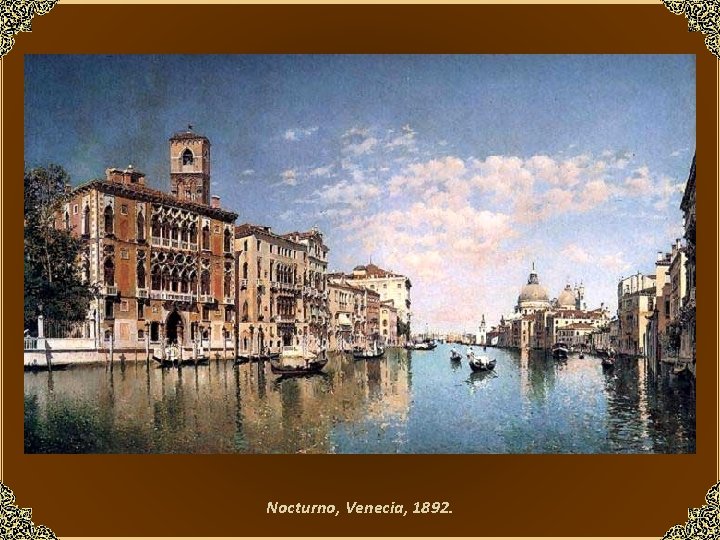 Nocturno, Venecia, 1892. 