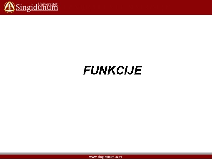 FUNKCIJE 