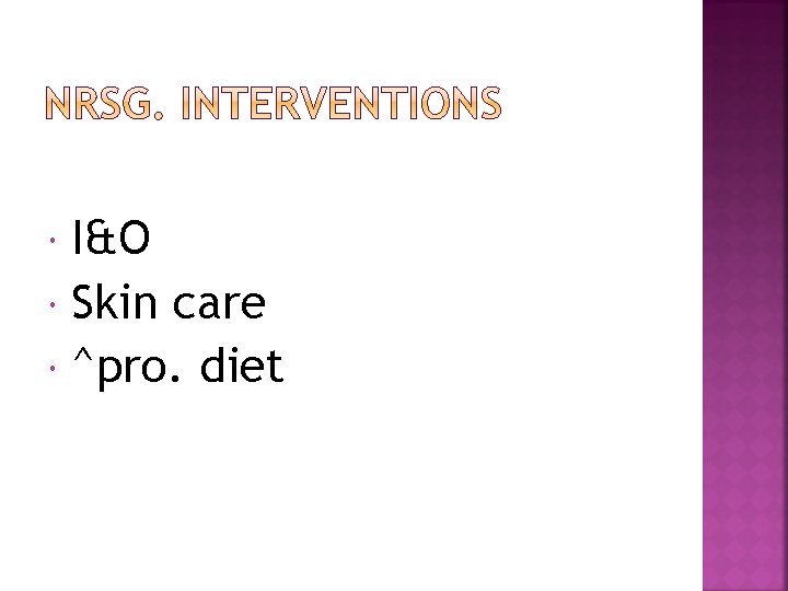 I&O Skin care ^pro. diet 