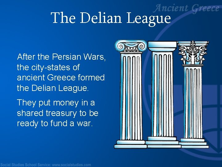 The Delian League After the Persian Wars, the city-states of ancient Greece formed the