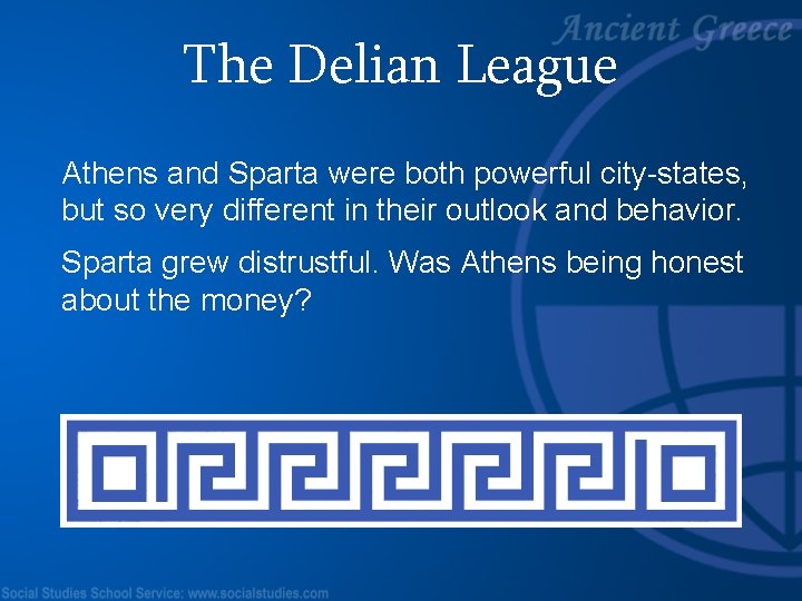 The Delian League Athens and Sparta were both powerful city-states, but so very different
