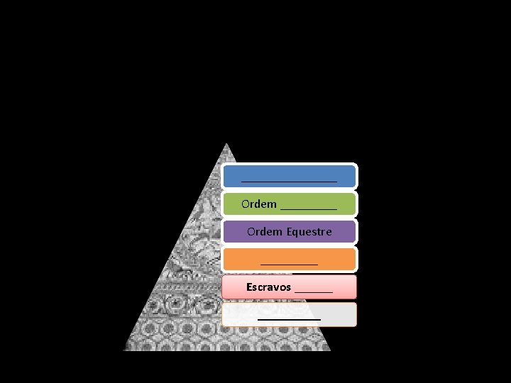 ________ Ordem Equestre _____ Escravos __________ 