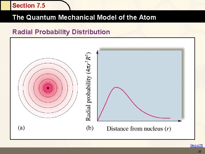 Section 7. 5 The Quantum Mechanical Model of the Atom Radial Probability Distribution Return