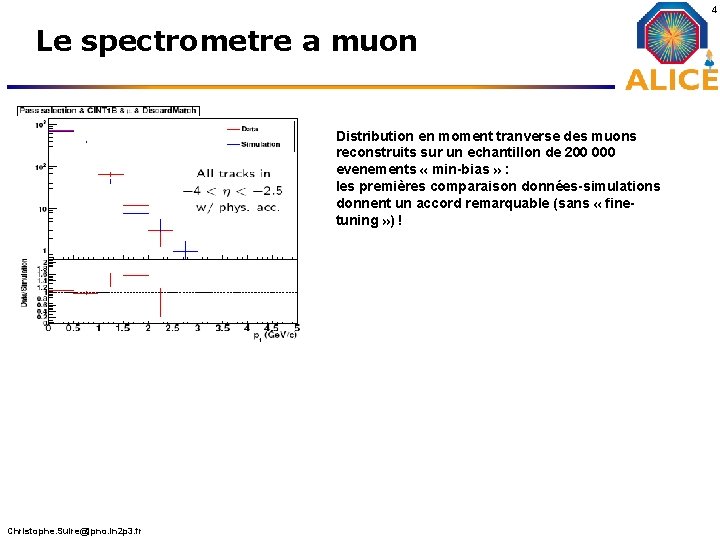 4 Le spectrometre a muon • gs Christophe. Suire@ipno. in 2 p 3. fr