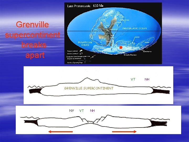 Grenville supercontinent breaks apart NY GRENVILLE SUPERCONTINENT NY VT NH 