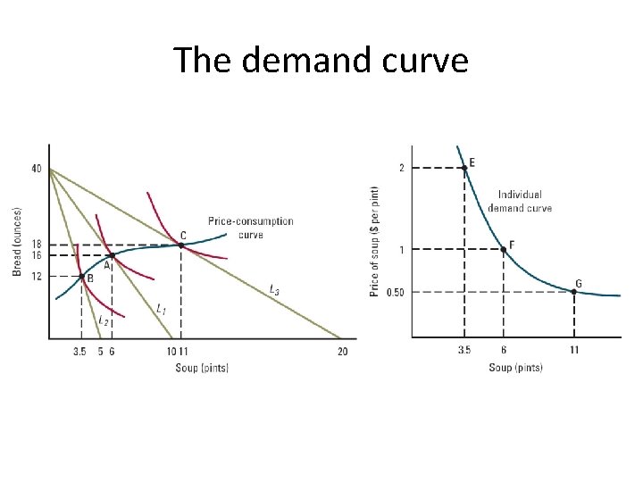 The demand curve 