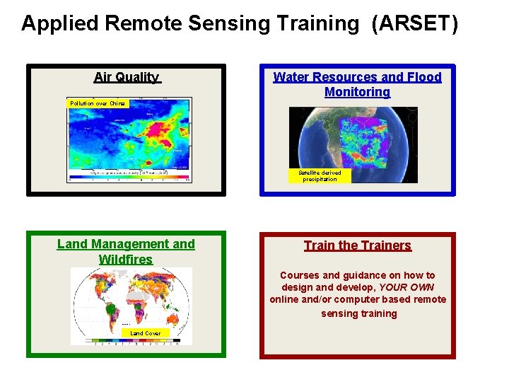 Applied Remote Sensing Training (ARSET) Air Quality Water Resources and Flood Monitoring Pollution over