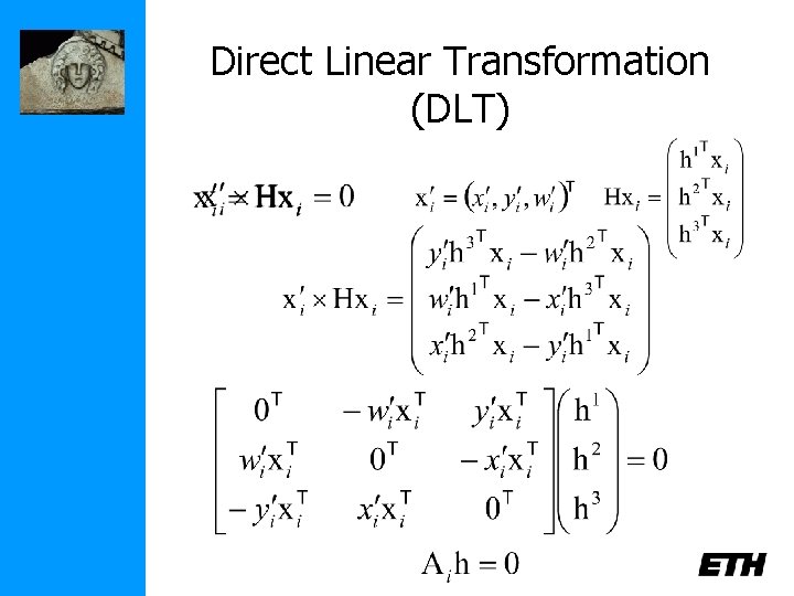 Direct Linear Transformation (DLT) 