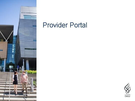 Provider Portal 31 31 