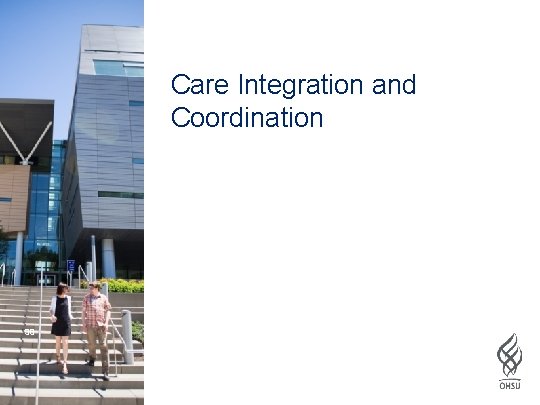 Care Integration and Coordination 38 38 