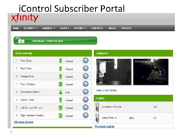 i. Control Subscriber Portal 6 