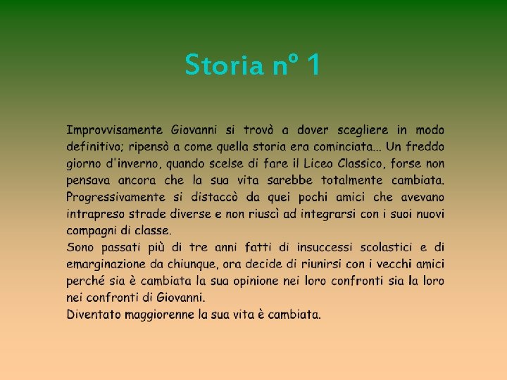 Storia n° 1 