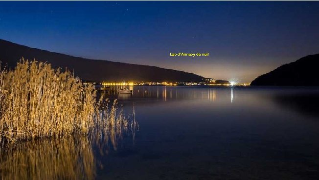 Lac d’Annecy de nuit 