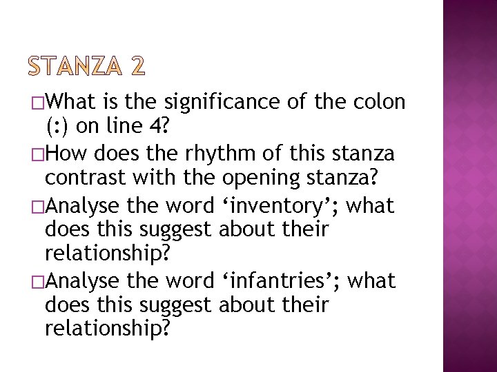 �What is the significance of the colon (: ) on line 4? �How does