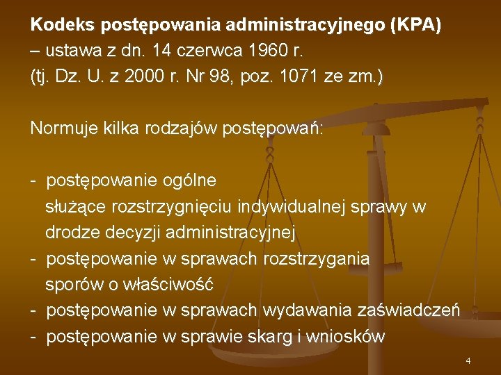 Kodeks postępowania administracyjnego (KPA) – ustawa z dn. 14 czerwca 1960 r. (tj. Dz.