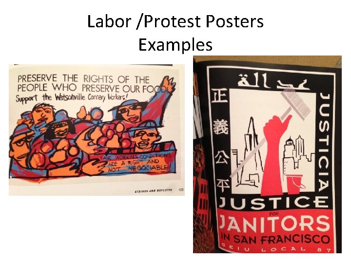 Labor /Protest Posters Examples 