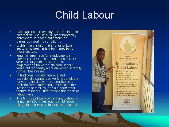 Child Labour • • • Laws against the employment of minors in commercial, industrial, Child Labour • • • Laws against the employment of minors in commercial, industrial,