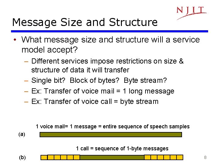 Message Size and Structure • What message size and structure will a service model Message Size and Structure • What message size and structure will a service model