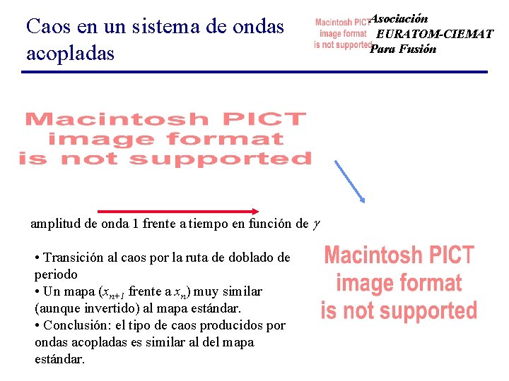 Caos en un sistema de ondas acopladas amplitud de onda 1 frente a tiempo