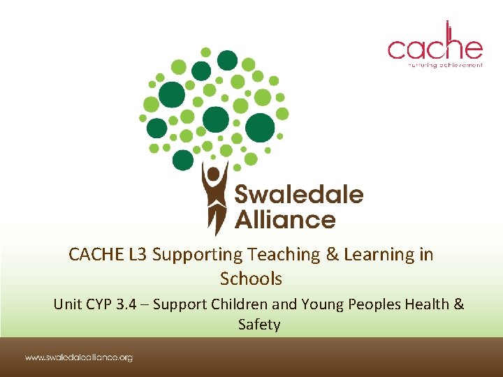 CACHE L 3 Supporting Teaching & Learning in Schools Unit CYP 3. 4 –