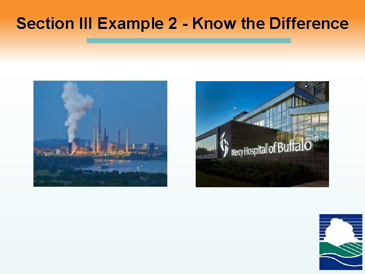 Section III Example 2 - Know the Difference 