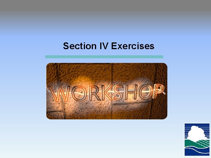 Section IV Exercises 