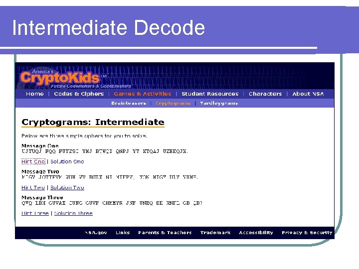 Intermediate Decode 