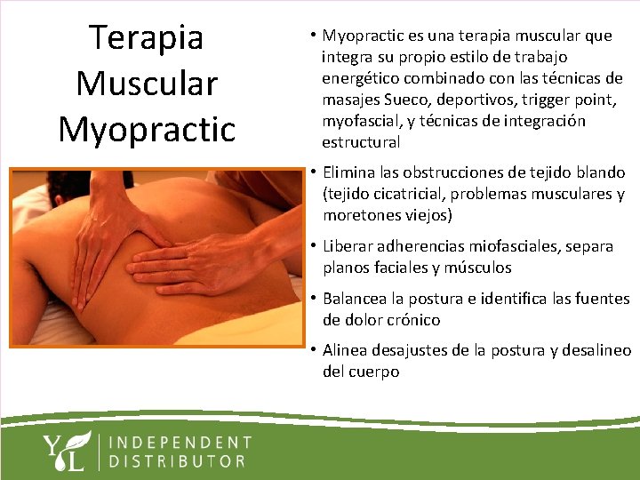 Terapia Muscular Myopractic • Myopractic es una terapia muscular que integra su propio estilo