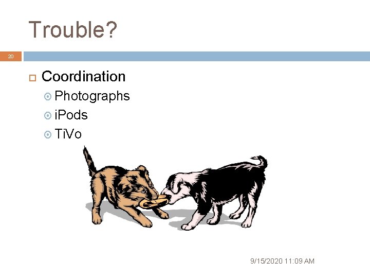 Trouble? 20 Coordination Photographs i. Pods Ti. Vo 9/15/2020 11: 09 AM 