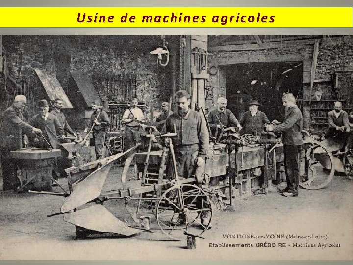 Usine de machines agricoles 