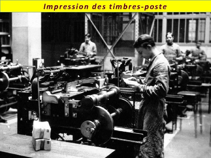 Impression des timbres-poste 