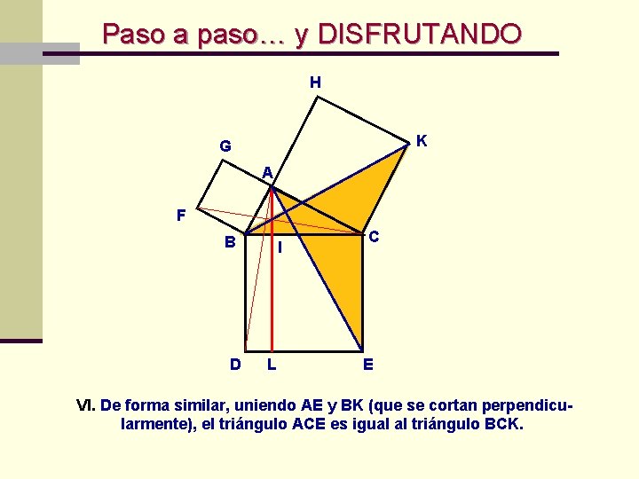 Paso a paso… y DISFRUTANDO H K G A F B D I Paso a paso… y DISFRUTANDO H K G A F B D I