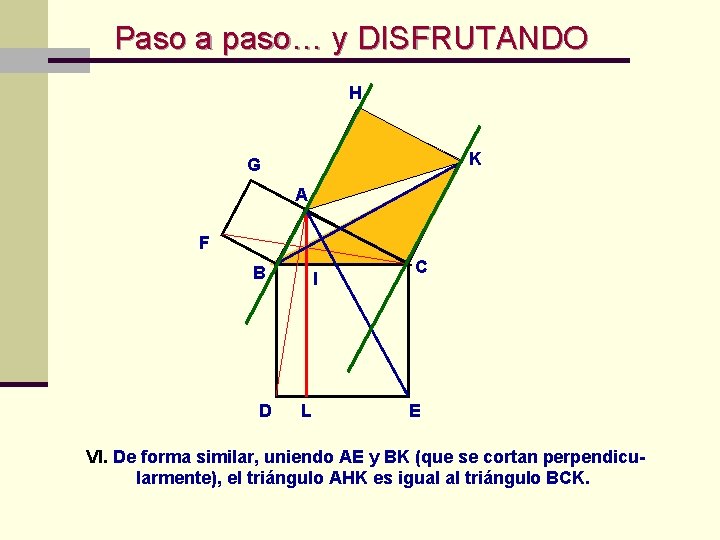 Paso a paso… y DISFRUTANDO H K G A F B D I Paso a paso… y DISFRUTANDO H K G A F B D I