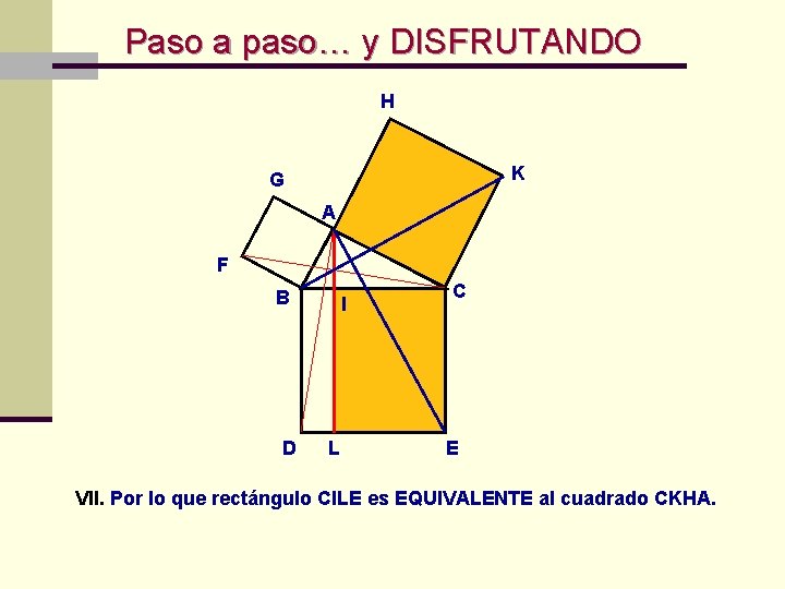 Paso a paso… y DISFRUTANDO H K G A F B D I Paso a paso… y DISFRUTANDO H K G A F B D I