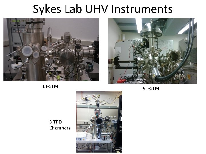 Sykes Lab UHV Instruments LT-STM 3 TPD Chambers VT-STM 