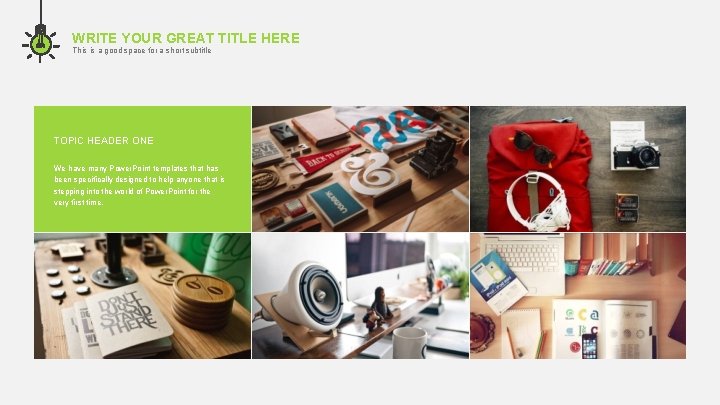 WRITE YOUR GREAT TITLE HERE This is a good space for a short subtitle WRITE YOUR GREAT TITLE HERE This is a good space for a short subtitle